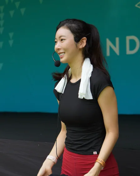 Instructor smiling before class