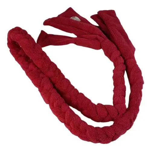 Red standing Pilates resistance band